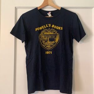 Powell’s Books navy women’s tee
